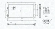 Kondensator, Klimaanlage MAGNETI MARELLI 350203101100