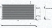 Kondensator, Klimaanlage MAGNETI MARELLI 350203101600