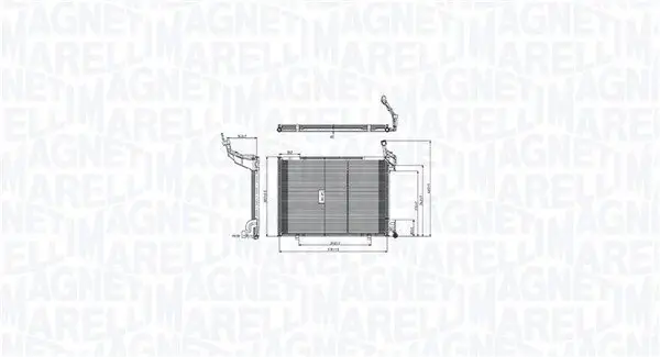 Kondensator, Klimaanlage MAGNETI MARELLI 350203103600