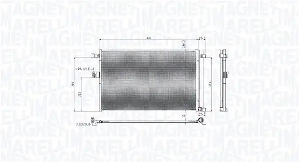 Kondensator, Klimaanlage MAGNETI MARELLI 350203104900