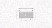 Kondensator, Klimaanlage MAGNETI MARELLI 350203105100