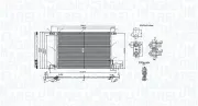 Kondensator, Klimaanlage MAGNETI MARELLI 350203010600