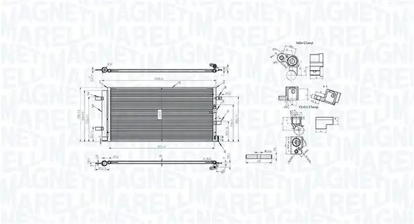Kondensator, Klimaanlage MAGNETI MARELLI 350203106100
