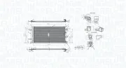 Kondensator, Klimaanlage MAGNETI MARELLI 350203106100