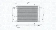 Kondensator, Klimaanlage MAGNETI MARELLI 350203106200