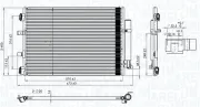 Kondensator, Klimaanlage MAGNETI MARELLI 350203106500