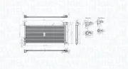 Kondensator, Klimaanlage MAGNETI MARELLI 350203107200