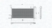 Kondensator, Klimaanlage MAGNETI MARELLI 350203107200