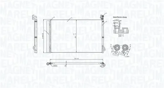 Wärmetauscher, Innenraumheizung MAGNETI MARELLI 350218462000 Bild Wärmetauscher, Innenraumheizung MAGNETI MARELLI 350218462000