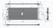 Kondensator, Klimaanlage MAGNETI MARELLI 350203177000