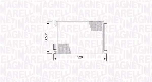 Kondensator, Klimaanlage MAGNETI MARELLI 350203497000