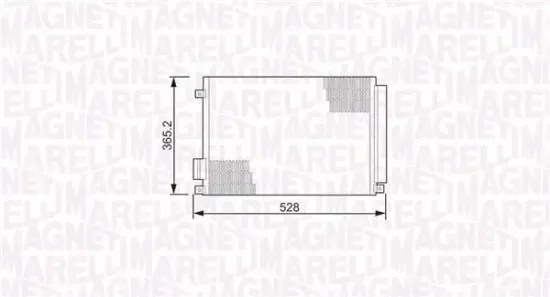 Kondensator, Klimaanlage MAGNETI MARELLI 350203497000 Bild Kondensator, Klimaanlage MAGNETI MARELLI 350203497000