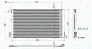 Kondensator, Klimaanlage MAGNETI MARELLI 350203611000