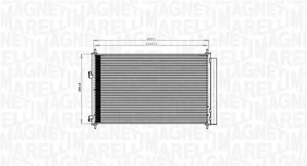 Kondensator, Klimaanlage MAGNETI MARELLI 350203742000