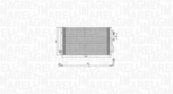 Kondensator, Klimaanlage MAGNETI MARELLI 350203751000