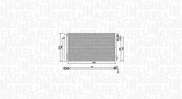 Kondensator, Klimaanlage MAGNETI MARELLI 350203752000