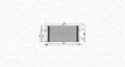 Kondensator, Klimaanlage MAGNETI MARELLI 350203761000