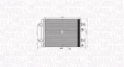 Kondensator, Klimaanlage MAGNETI MARELLI 350203765000