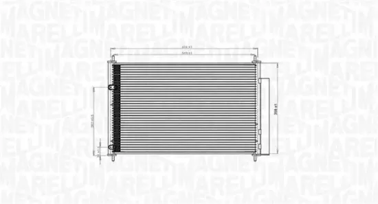 Kondensator, Klimaanlage MAGNETI MARELLI 350203767000 Bild Kondensator, Klimaanlage MAGNETI MARELLI 350203767000