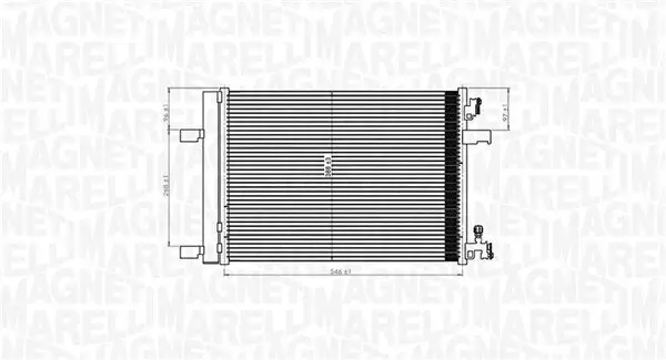 Kondensator, Klimaanlage MAGNETI MARELLI 350203769000