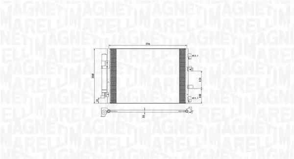 Kondensator, Klimaanlage MAGNETI MARELLI 350203773000