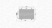 Kondensator, Klimaanlage MAGNETI MARELLI 350203784000