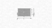 Kondensator, Klimaanlage MAGNETI MARELLI 350203788000