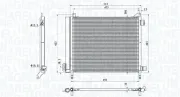 Kondensator, Klimaanlage MAGNETI MARELLI 350203793000