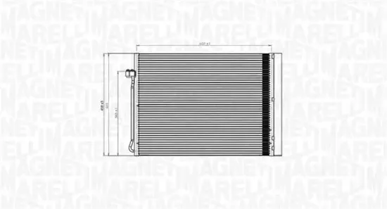 Kondensator, Klimaanlage MAGNETI MARELLI 350203795000 Bild Kondensator, Klimaanlage MAGNETI MARELLI 350203795000