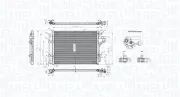Kondensator, Klimaanlage MAGNETI MARELLI 350203802000