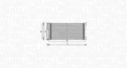 Kondensator, Klimaanlage MAGNETI MARELLI 350203808000
