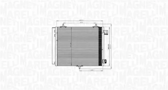 Kondensator, Klimaanlage MAGNETI MARELLI 350203818000 Bild Kondensator, Klimaanlage MAGNETI MARELLI 350203818000