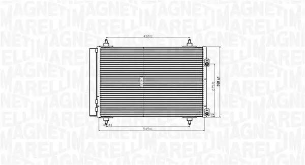 Kondensator, Klimaanlage MAGNETI MARELLI 350203820000