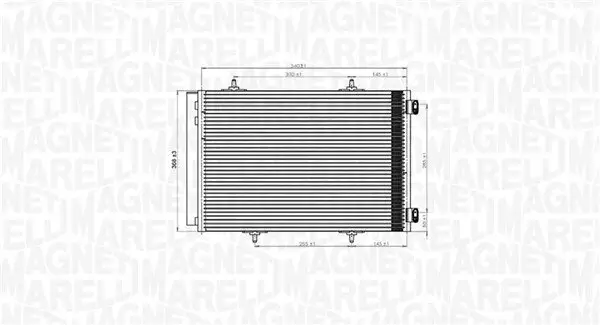 Kondensator, Klimaanlage MAGNETI MARELLI 350203822000