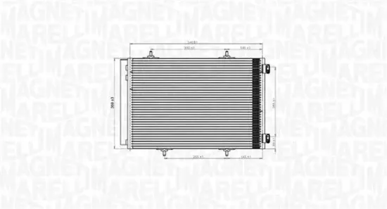 Kondensator, Klimaanlage MAGNETI MARELLI 350203822000 Bild Kondensator, Klimaanlage MAGNETI MARELLI 350203822000