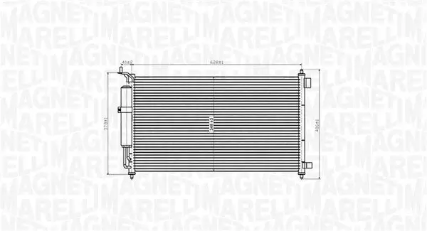 Kondensator, Klimaanlage MAGNETI MARELLI 350203829000