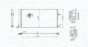 Kondensator, Klimaanlage MAGNETI MARELLI 350203847000