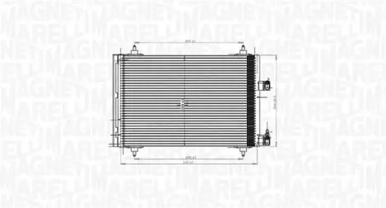 Kondensator, Klimaanlage MAGNETI MARELLI 350203849000 Bild Kondensator, Klimaanlage MAGNETI MARELLI 350203849000