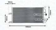 Kondensator, Klimaanlage MAGNETI MARELLI 350203852000