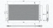 Kondensator, Klimaanlage MAGNETI MARELLI 350203881000