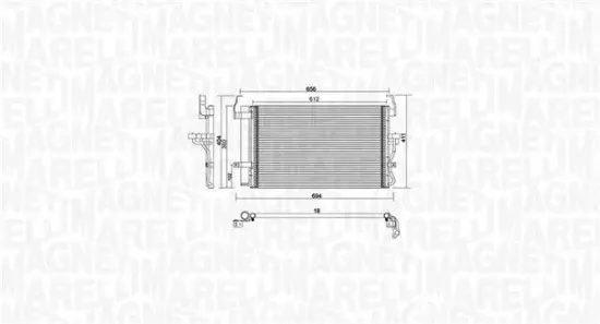 Kondensator, Klimaanlage MAGNETI MARELLI 350203894000 Bild Kondensator, Klimaanlage MAGNETI MARELLI 350203894000