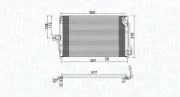 Kondensator, Klimaanlage MAGNETI MARELLI 350203897000