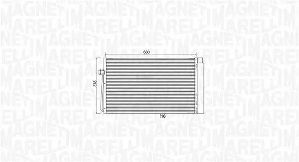 Kondensator, Klimaanlage MAGNETI MARELLI 350203899000