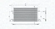 Kondensator, Klimaanlage MAGNETI MARELLI 350203901000