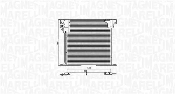 Kondensator, Klimaanlage MAGNETI MARELLI 350203903000