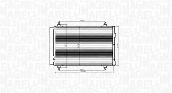 Kondensator, Klimaanlage MAGNETI MARELLI 350203916000