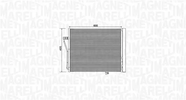 Kondensator, Klimaanlage MAGNETI MARELLI 350203929000