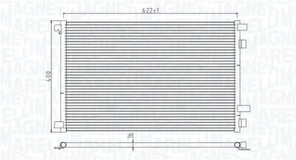 Kondensator, Klimaanlage MAGNETI MARELLI 350203932000