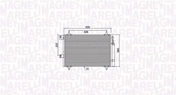 Kondensator, Klimaanlage MAGNETI MARELLI 350203936000