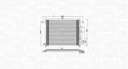 Kondensator, Klimaanlage MAGNETI MARELLI 350203943000